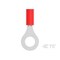 Te Connectivity Ring Terminal, M6 Stud Size, 22 AWG, 300 V, Nylon Insulated, Red 8-31894-1 - alternate 2